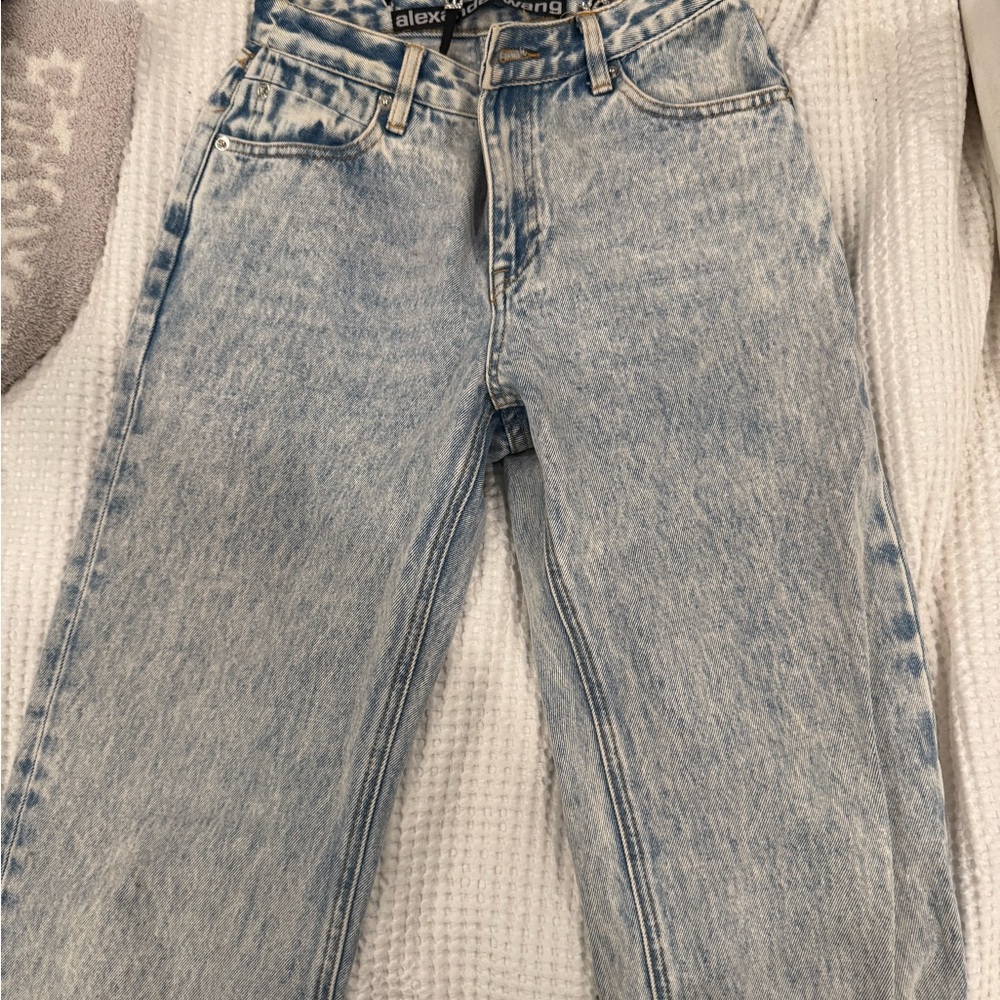 Alexander Wang Distressed Blue Denim
